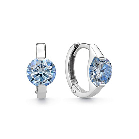 Серьги Дар - Серебро 925, Муассанит (арт. С-5124рс16164)