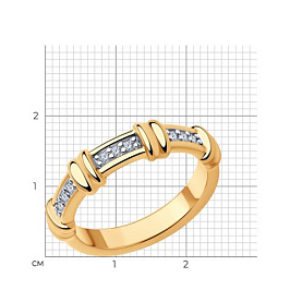 Кольцо Diamant - Серебро 925, Фианит (арт. 93-110-01547-2)