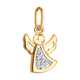 Подвеска Diamant - Золото 585, Фианит (арт. 51-130-00491-1)