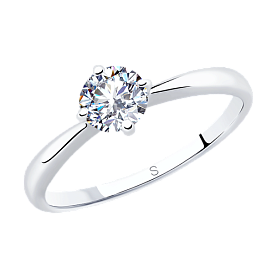 Кольцо SOKOLOV - Серебро 925, Фианит (арт. 94012841)