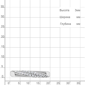 Кольцо Аквамарин - Серебро 925, Фианит (арт. 600768А.5)