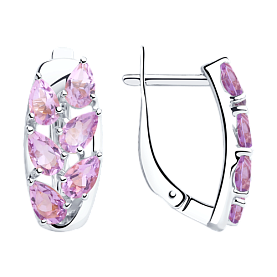 Серьги SOKOLOV - Серебро 925, Аметист (арт. 92022068)