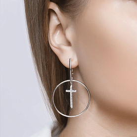 Серьги SOKOLOV - Серебро 925, Фианит (арт. 94023796)