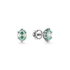 Серьги Дар - Серебро 925, Синтетический муассанит (арт. С-3922рс16139)