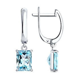 Серьги SOKOLOV - Серебро 925, Топаз (арт. 92023187)