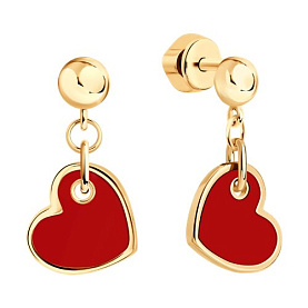 Серьги Diamant - Серебро 925, Эмаль (арт. 93-122-02233-1)