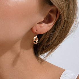 Серьги ЮФ Династия - Золото 375, Фианит (арт. 014312-5110)