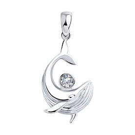 Подвеска SOKOLOV - Серебро 925, Фианит (арт. 94033206)