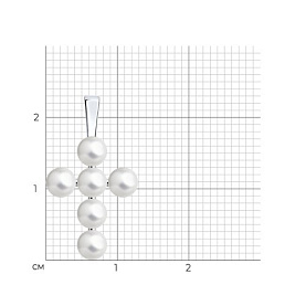 Подвеска SOKOLOV - Серебро 925, Жемчуг имитация (арт. 94032731)
