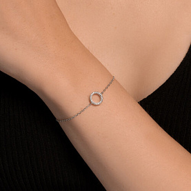 Браслет SOKOLOV - Серебро 925, Фианит (арт. 94051050-91)