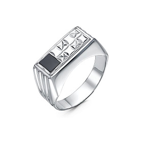 Кольцо Иллада - Серебро 925, Фианит (арт. с040263)