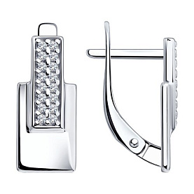 Серьги Diamant - Серебро 925, Фианит (арт. 94-120-02443-1)