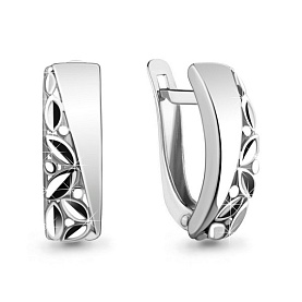 Серьги Аквамарин - Серебро 925 (арт. 34055.5)