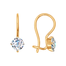 Серьги SOKOLOV - Золото 375, Фианит (арт. 026946-4)