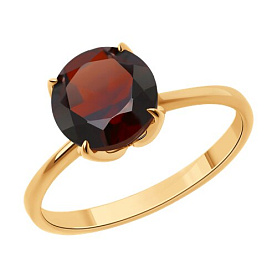 Кольцо Diamant - Золото 585, Гранат, Эмаль (арт. 51-310-02058-3)