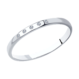 Кольцо SOKOLOV - Серебро 925, Фианит (арт. 94012717)