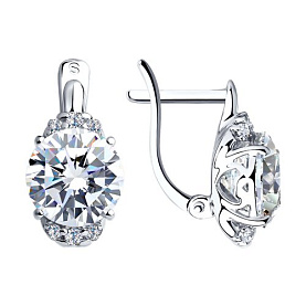 Серьги SOKOLOV - Серебро 925, Фианит (арт. 94025224)