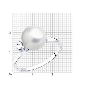 Кольцо SOKOLOV - Серебро 925, Жемчуг имитация (арт. 94013342)