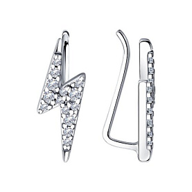 Серьги SOKOLOV - Серебро 925, Фианит (арт. 94024059)