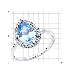 Кольцо SOKOLOV - Серебро 925, Фианит (арт. 94014201)