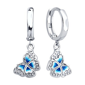 Серьги SOKOLOV - Серебро 925, Эмаль (арт. 94027025)