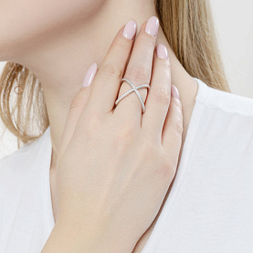 Кольцо SOKOLOV - Серебро 925, Фианит (арт. 94011298)