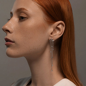 Серьга SOKOLOV - Серебро 925, Фианит (арт. 94170341)