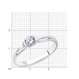 Кольцо Diamant - Серебро 925, Фианит (арт. 94-110-01370-1)