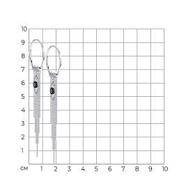 Серьги Diamant - Серебро 925, Фианит (арт. 94-124-02190-1)
