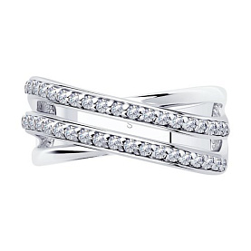 Кольцо SOKOLOV - Серебро 925, Фианит (арт. 94012043)