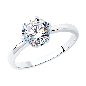 Кольцо SOKOLOV - Серебро 925, Фианит (арт. 94011741)