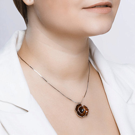 Подвеска SOKOLOV - Серебро 925, Жемчуг имитация, Эмаль (арт. 94032398)