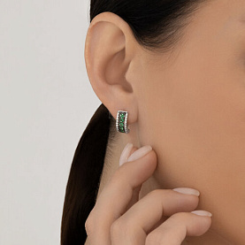 Серьги SOKOLOV - Серебро 925, Фианит (арт. 94027097)