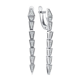 Серьги Talant - Серебро 925, Фианит (арт. 14-72-0001-15733)
