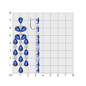 Серьги SOKOLOV - Серебро 925, Фианит (арт. 94025838)