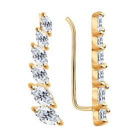 Серьги SOKOLOV - Серебро 925, Фианит (арт. 93020984)