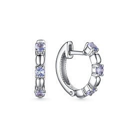 Серьги Дар - Серебро 925, Танзанит (арт. С-5077рс464)