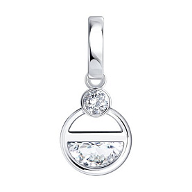Подвеска SOKOLOV - Серебро 925, Фианит (арт. 94033438)