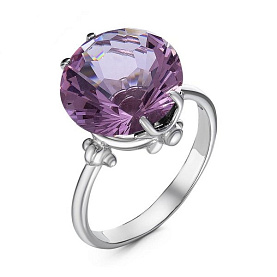 Кольцо Красная пресня - Серебро 925, Стекло (арт. 2362205Д19)