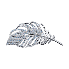 Брошь SOKOLOV - Серебро 925, Фианит (арт. 94040184)