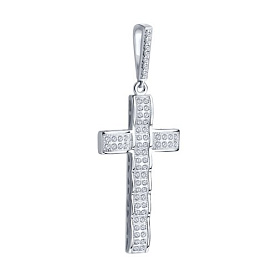 Подвеска SOKOLOV - Серебро 925, Фианит (арт. 94031250)