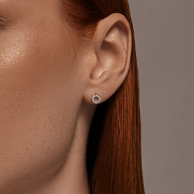 Серьги SOKOLOV - Серебро 925, Фианит (арт. 94026666)
