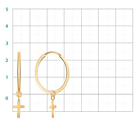 Серьги Атолл - Золото 585 (арт. 22036-25)
