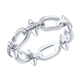 Кольцо SOKOLOV - Серебро 925, Фианит (арт. 94014646)