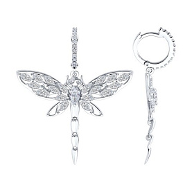 Серьги SOKOLOV - Серебро 925, Фианит (арт. 94027058)