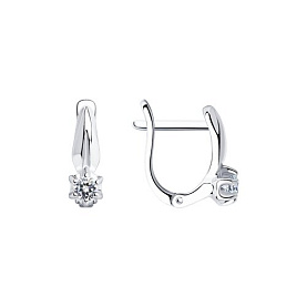 Серьги SOKOLOV - Серебро 925, Фианит (арт. 94025658)