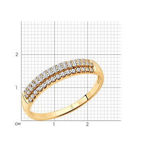 Кольцо SOKOLOV - Серебро 925, Фианит (арт. 93010524)