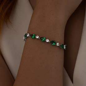 Браслет SOKOLOV - Серебро 925, Фианит (арт. 94051002)