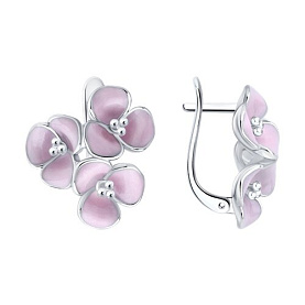 Серьги SOKOLOV - Серебро 925, Эмаль (арт. 94027277)