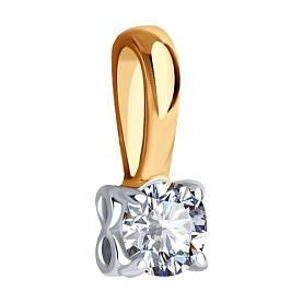 Подвеска SOKOLOV - Золото 585, Фианит (арт. 035248)